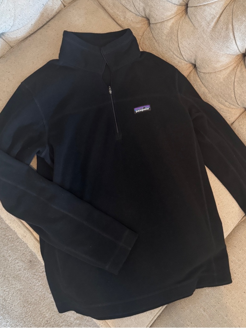 Patagonia Black Men’s Quarter-Zip Fleece Pullover